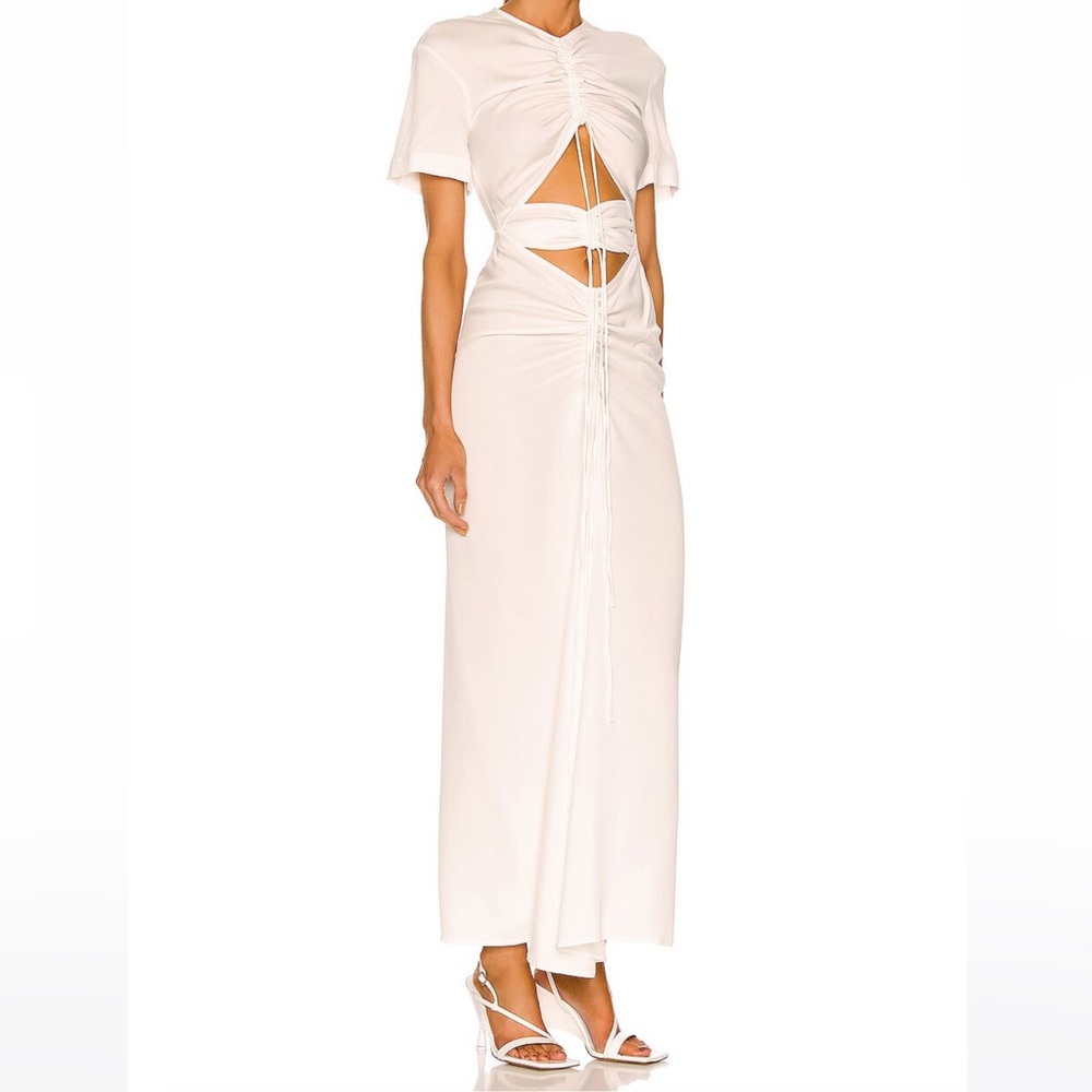 Christopher Esber Ruched Multi Panel Tee Dress Us… - image 7